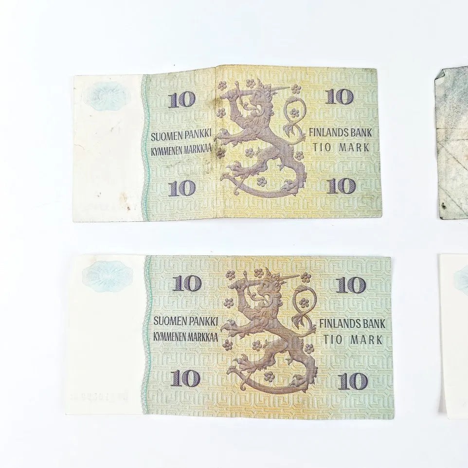Suomi 10 markkaa seteli 1980 5 kpl