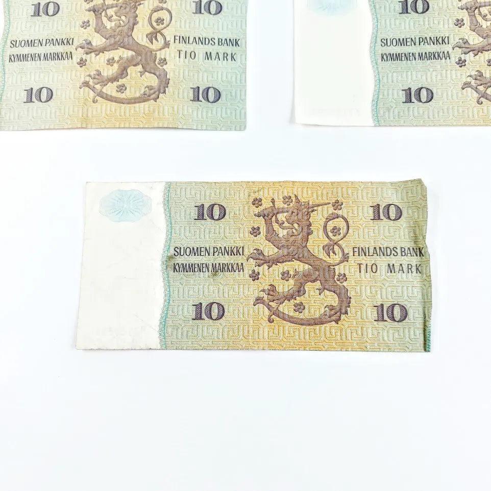 Suomi 10 markkaa seteli 1980 5 kpl