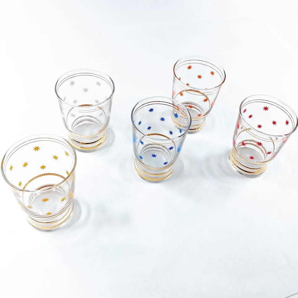 Tähtikuvioinen juomalasi 5 kpl
