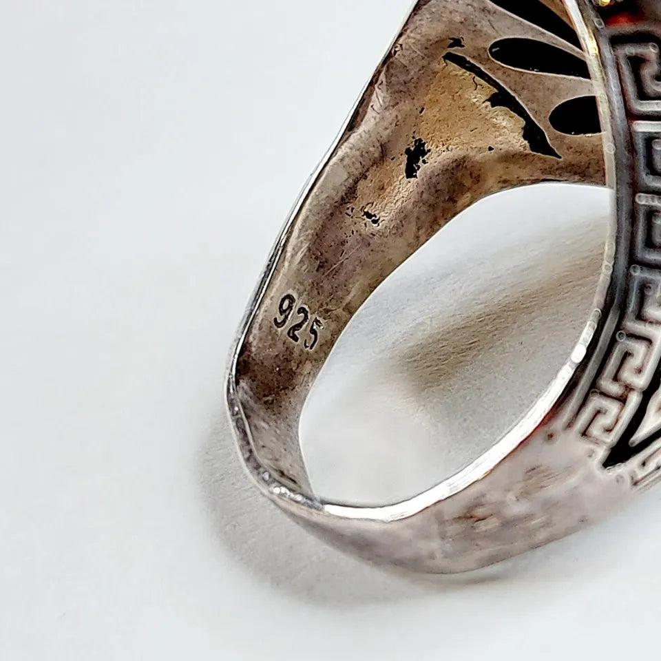 Tughra monogrammi 925 kantasormus