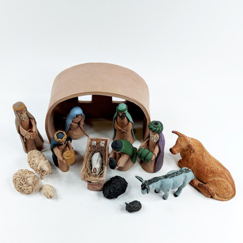 Keraaminen Jouluseimi pienoismalli