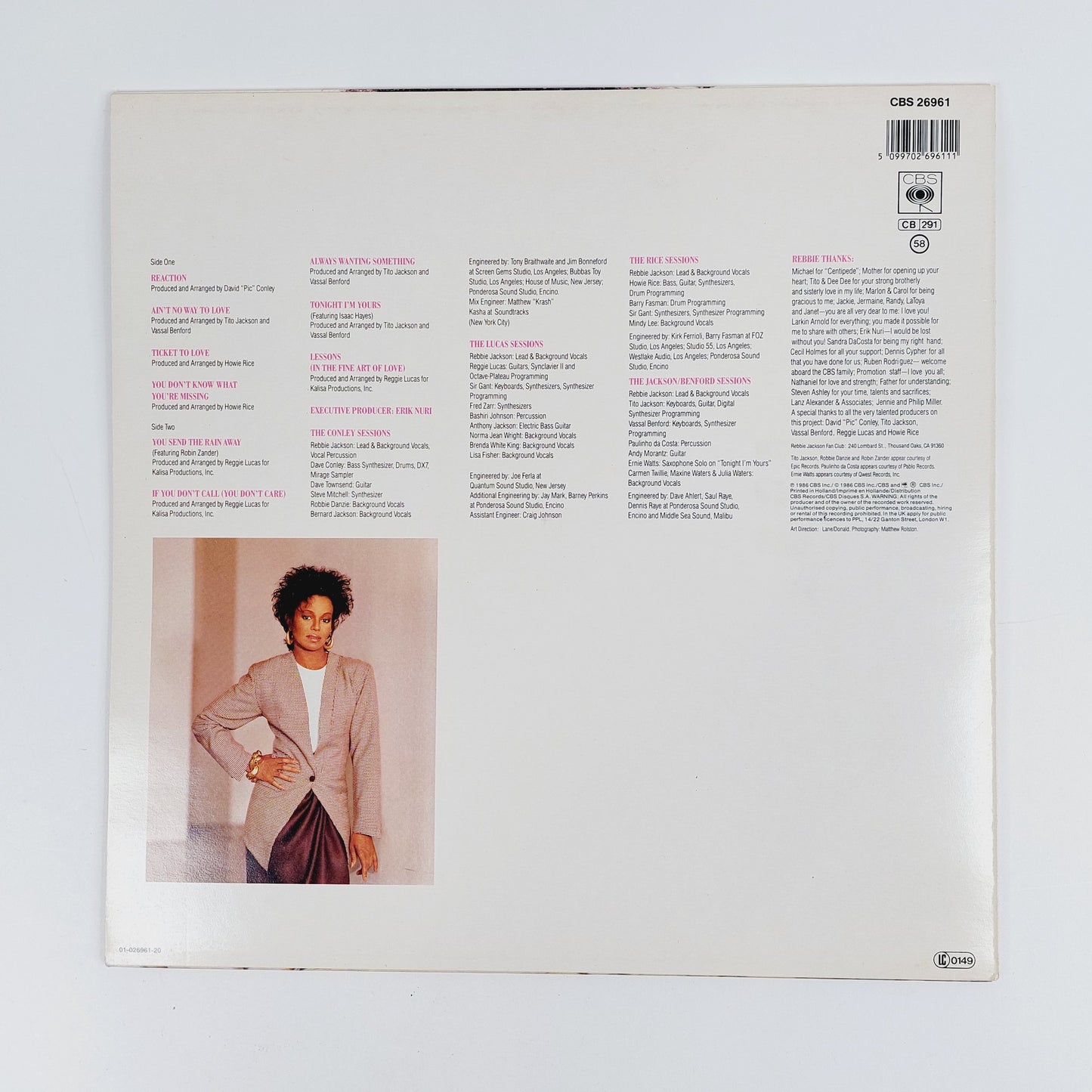 Rebbie Jackson: Reaction  LP