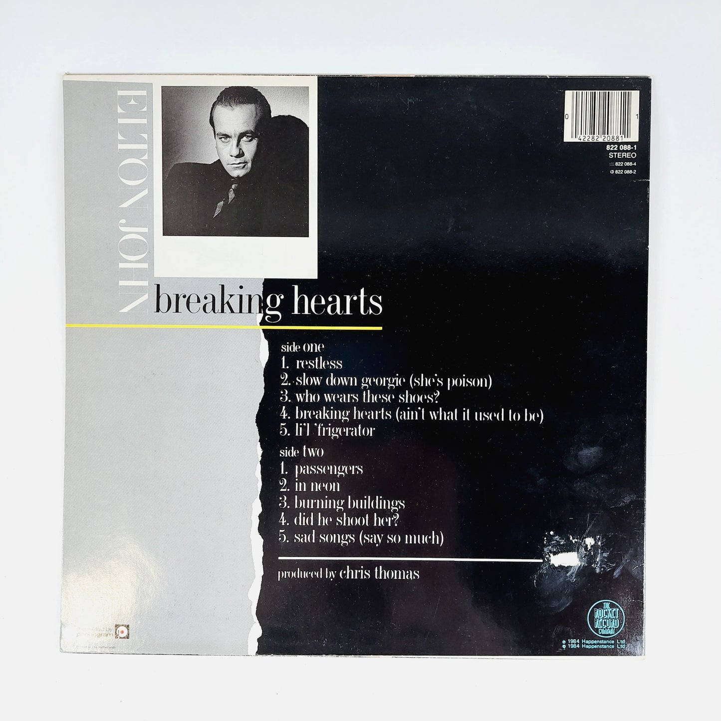 Elton John: Breaking Hearts LP