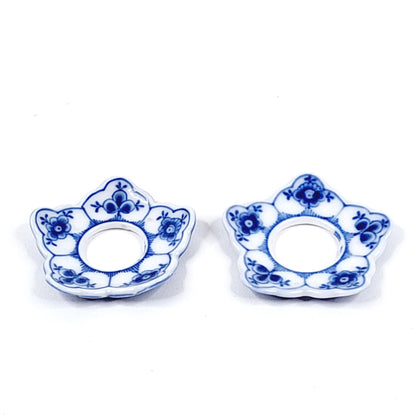 Royal Copenhagen Musselmalet kynttilämansetit 2 kpl