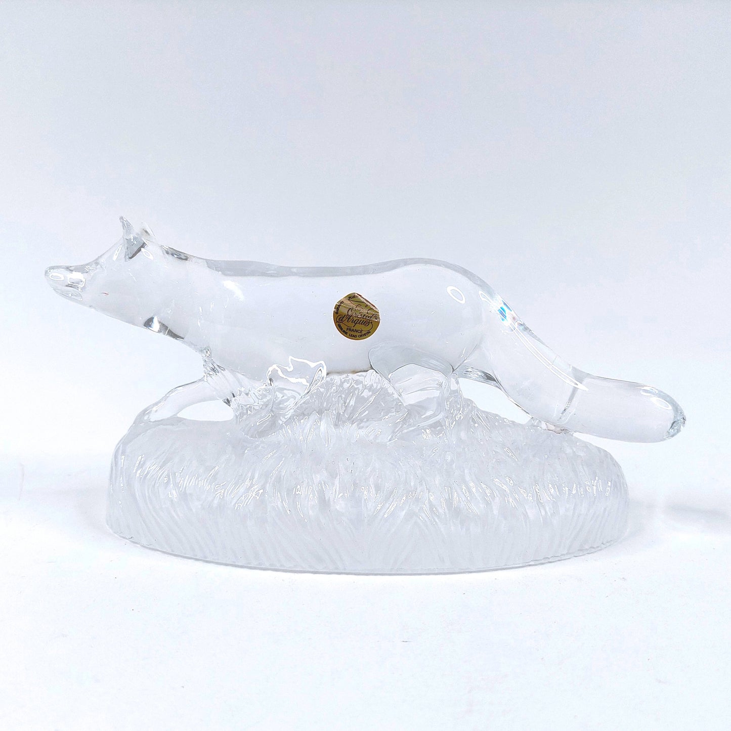 Cristal D'Arques kristallilasinen kettufiguuri