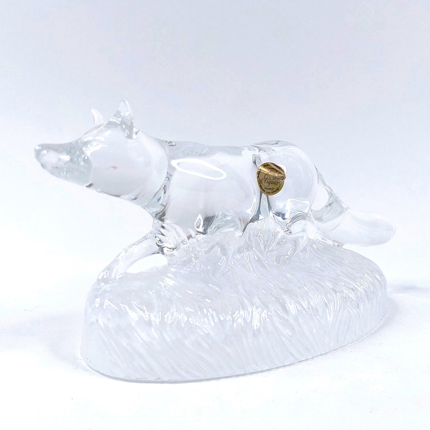 Cristal D'Arques kristallilasinen kettufiguuri