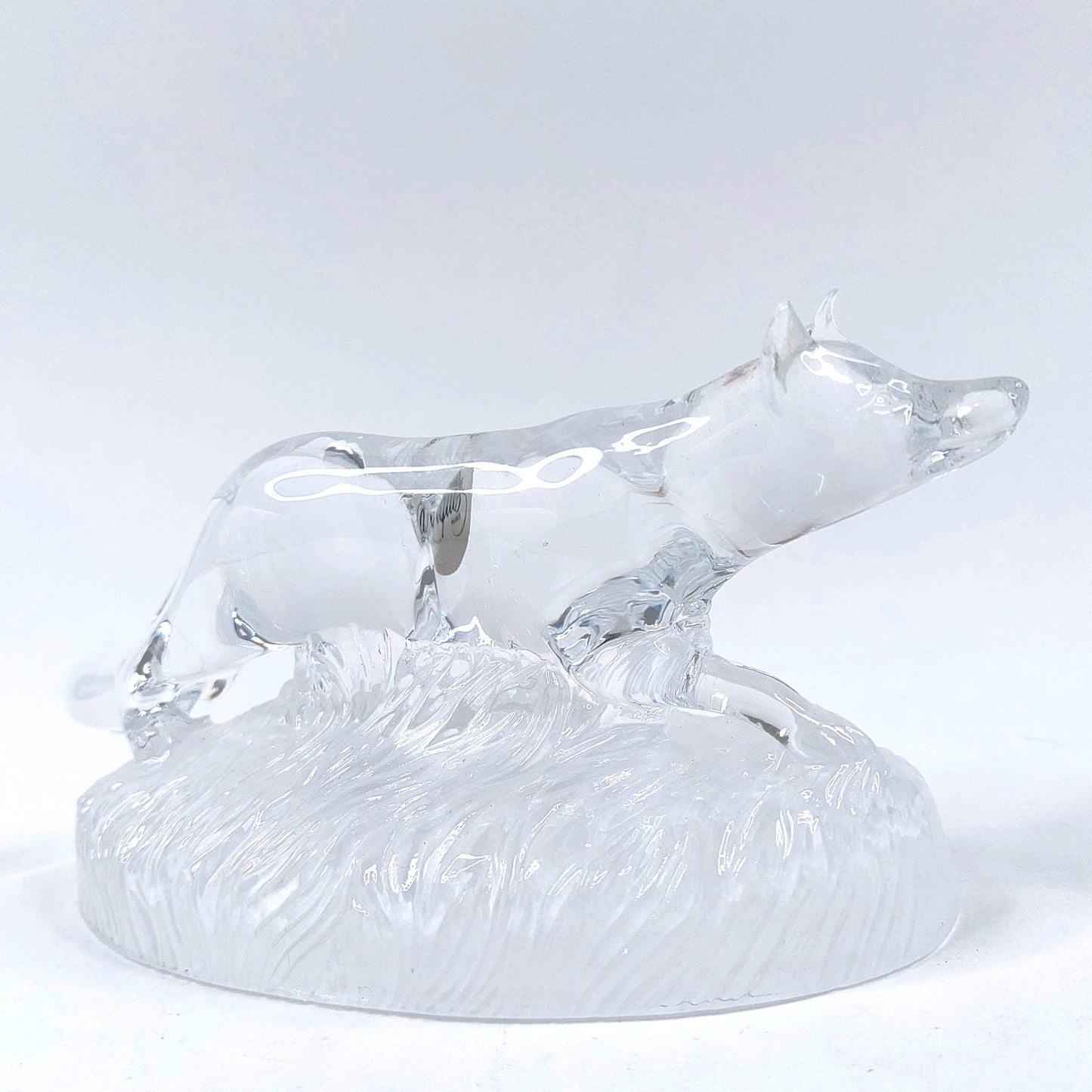Cristal D'Arques kristallilasinen kettufiguuri