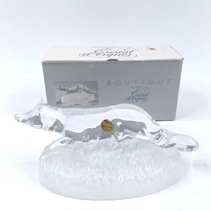 Cristal D'Arques kristallilasinen kettufiguuri
