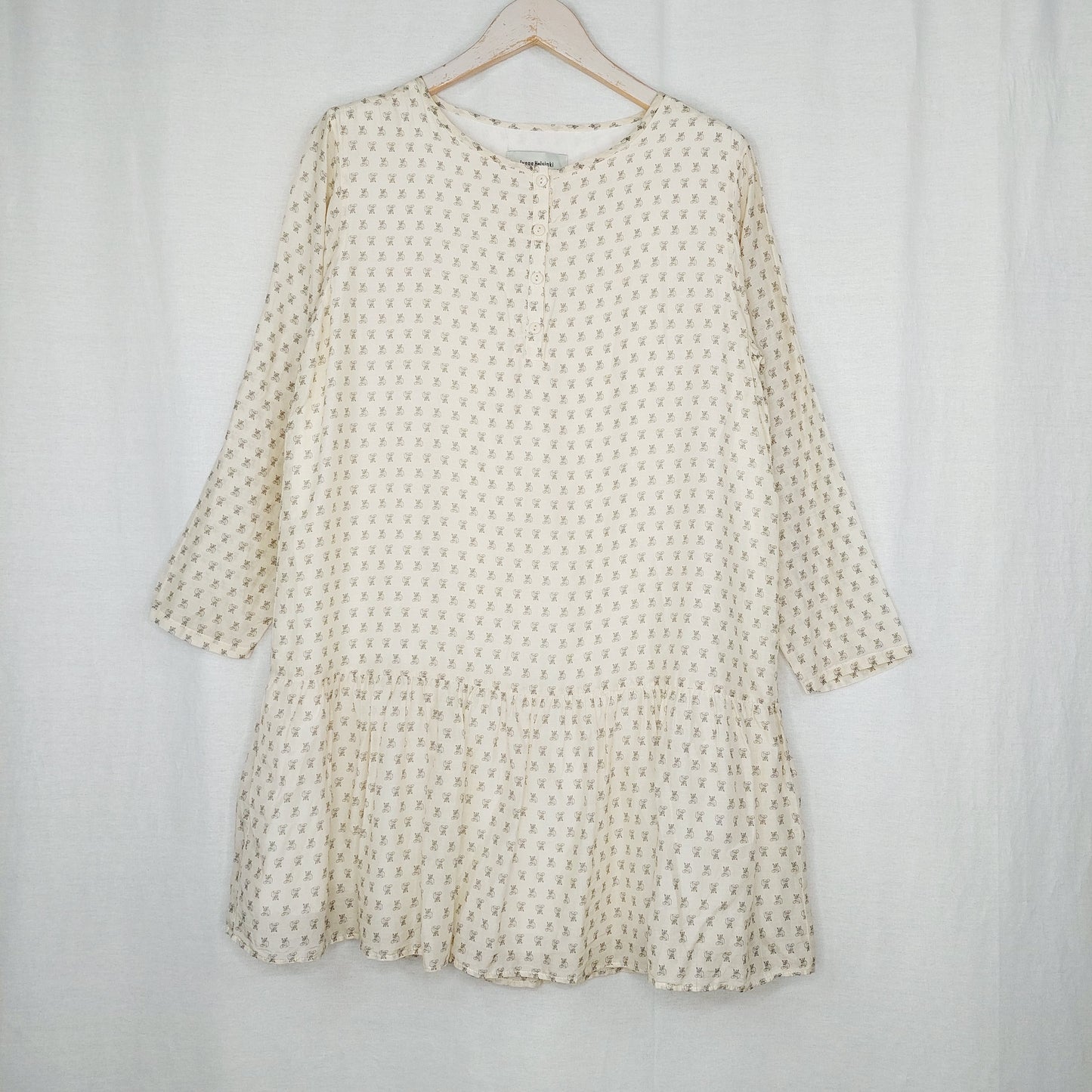 Ivana Helsinki Kissa ja Kello puuvilla-silkkimekko koko 38