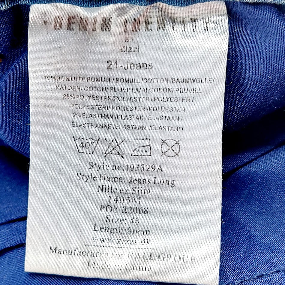 ZIZZI Nille extra slim stretchfarkut koko 48