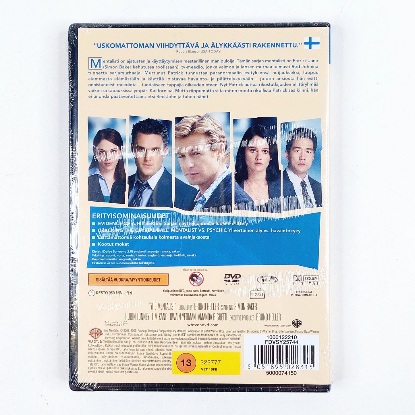 Mentalist Ensimmäinen tuotantokausi 6 kpl DVD