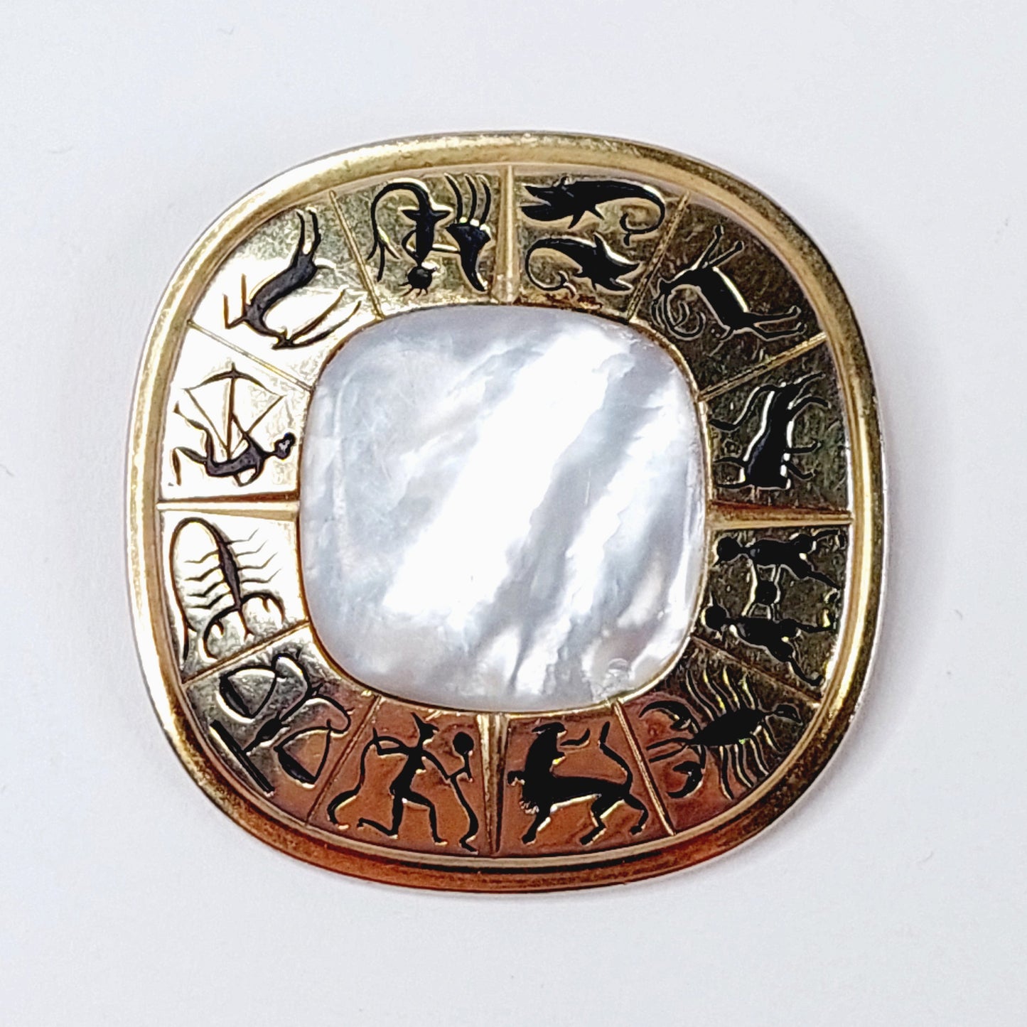 Vintage horoskooppi rintakoru