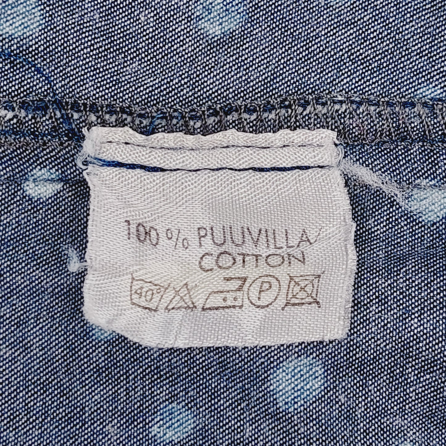 Riiminka lyhythihainen puuvillamekko koko XL
