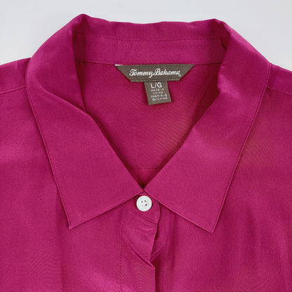 Tommy Bahama lyhythihainen silkkipusero koko L