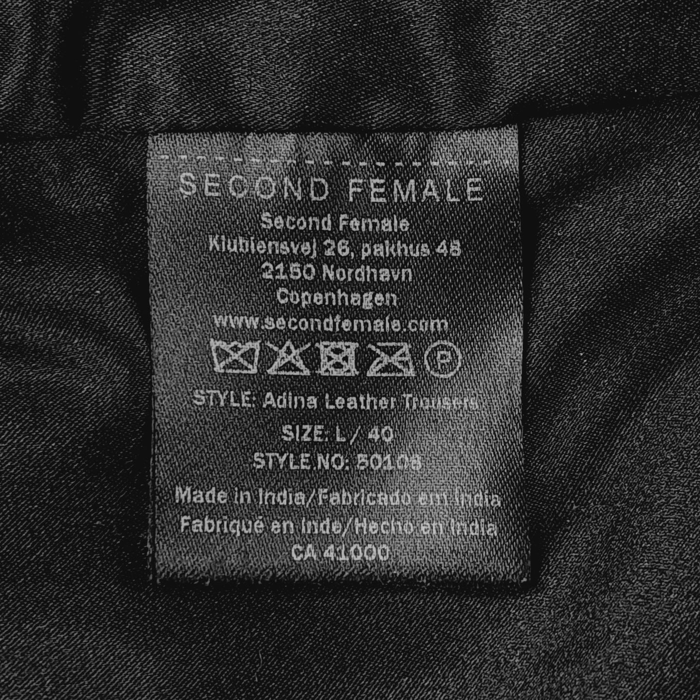 Second Female Adina nahkahousut koko L