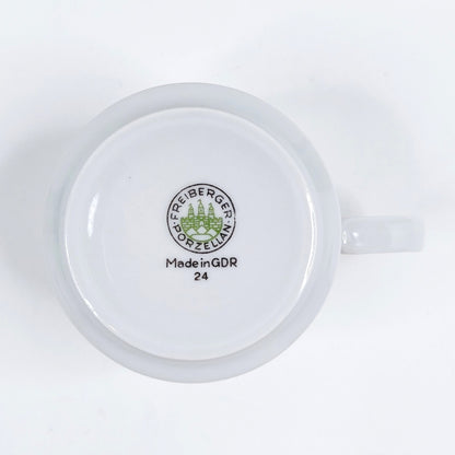 Freiberger Porzellan Vintage kahvikuppisetti 8 osaa
