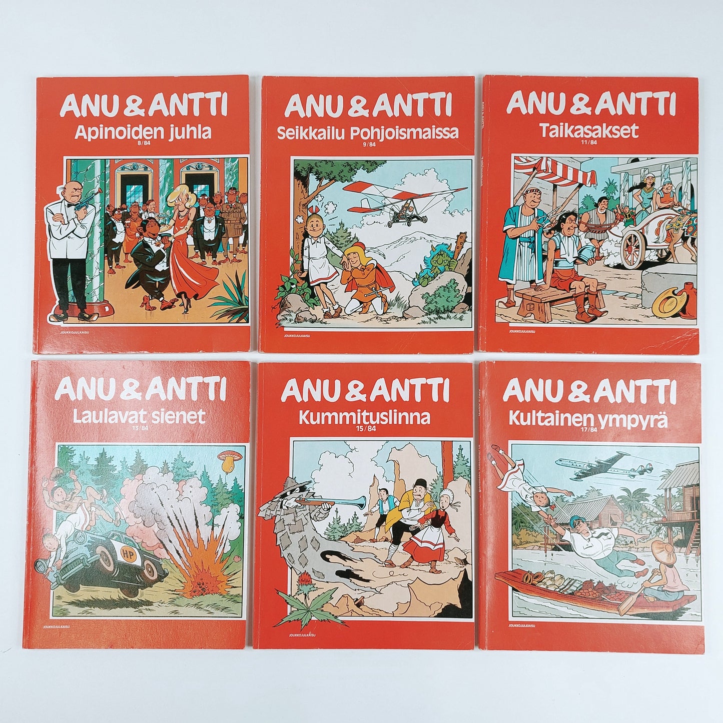 Anu & Antti sarjakuva albumit 6 kpl