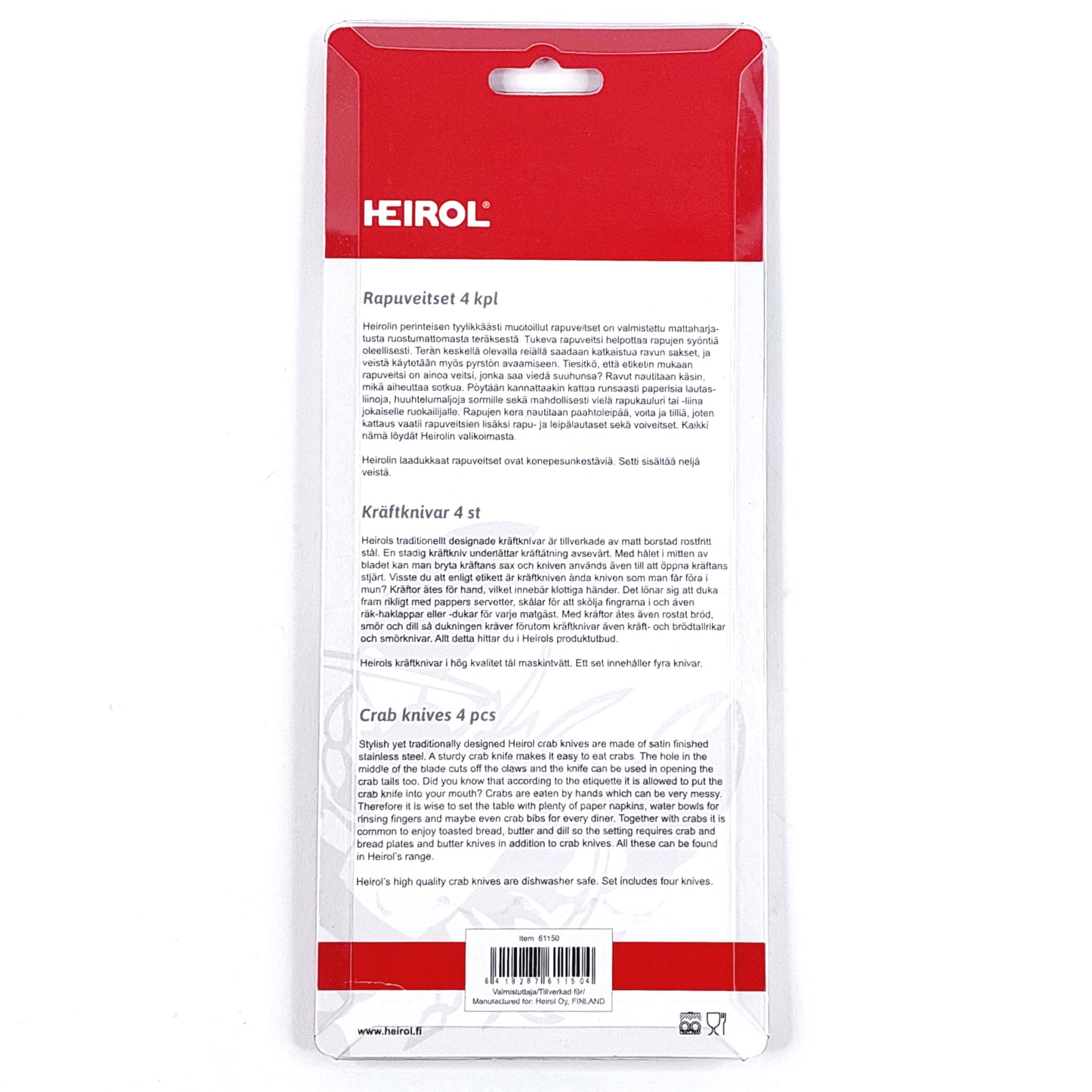Heirol rapuveitset 4 kpl