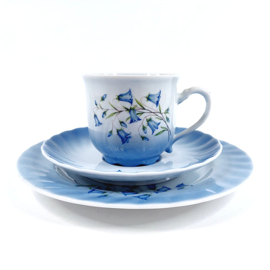 Christineholm porcelaine Apilanlehti Kissankellot kahvikuppisetti