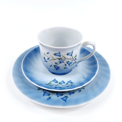Christineholm porcelaine Apilanlehti Kissankellot kahvikuppisetti