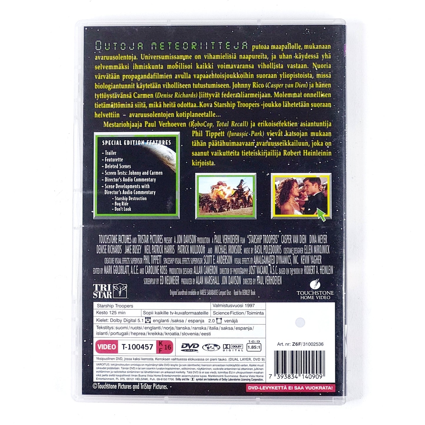 Starship Troopers -Universumin sotilaat Special Edition DVD