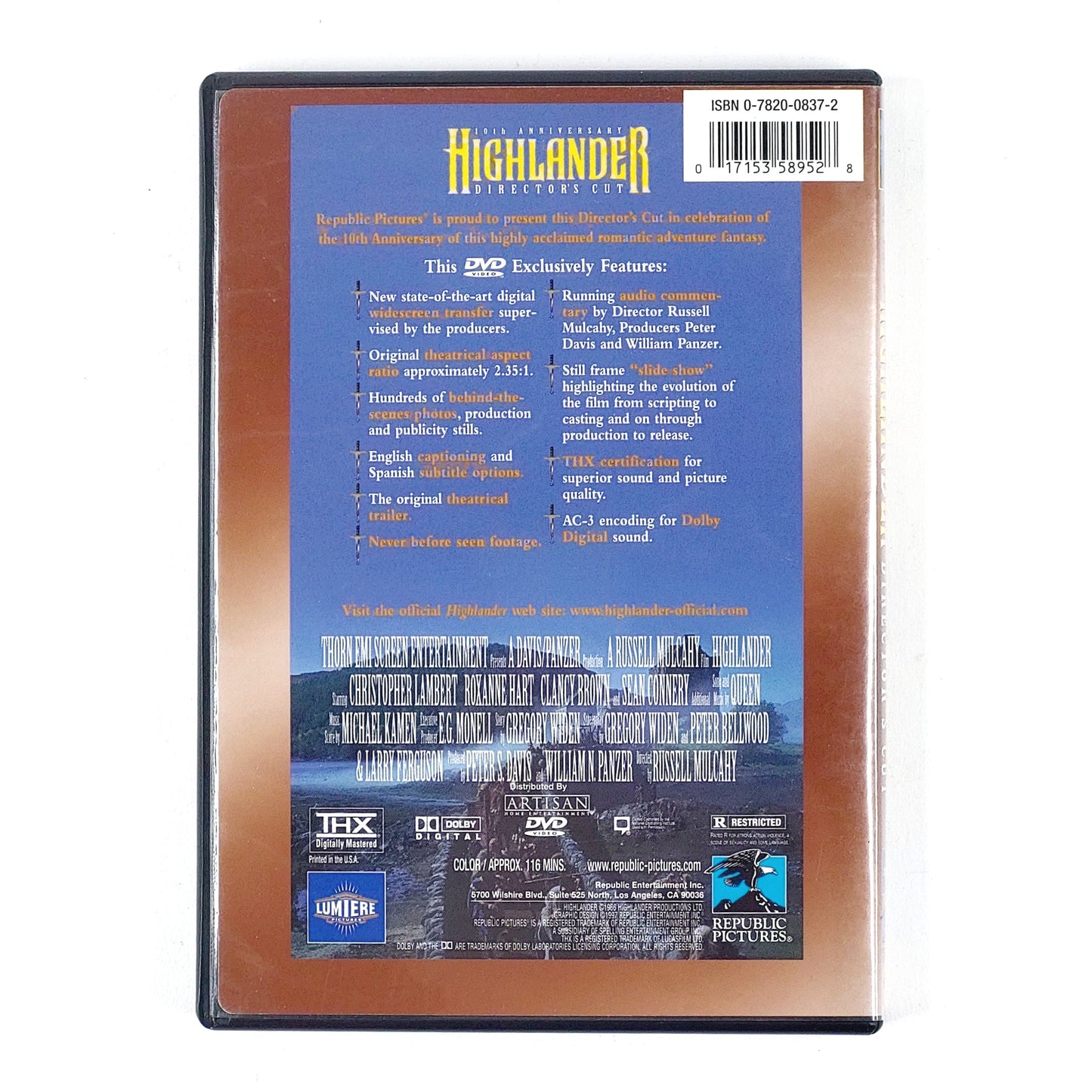 Highlander -Director's Cut DVD