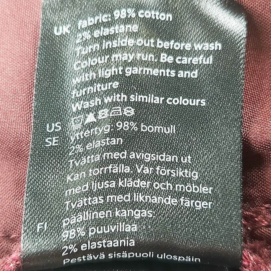 Lindex Holly Whyte Polly vakosamettihousut koko 48