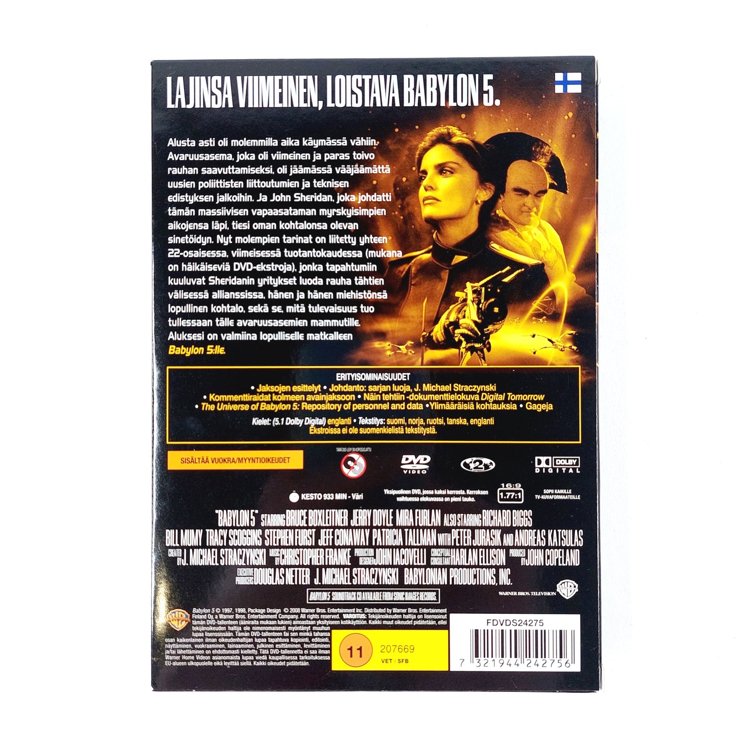 Babylon 5 -Tulipyörä Viides tuotantokausi DVD boxi