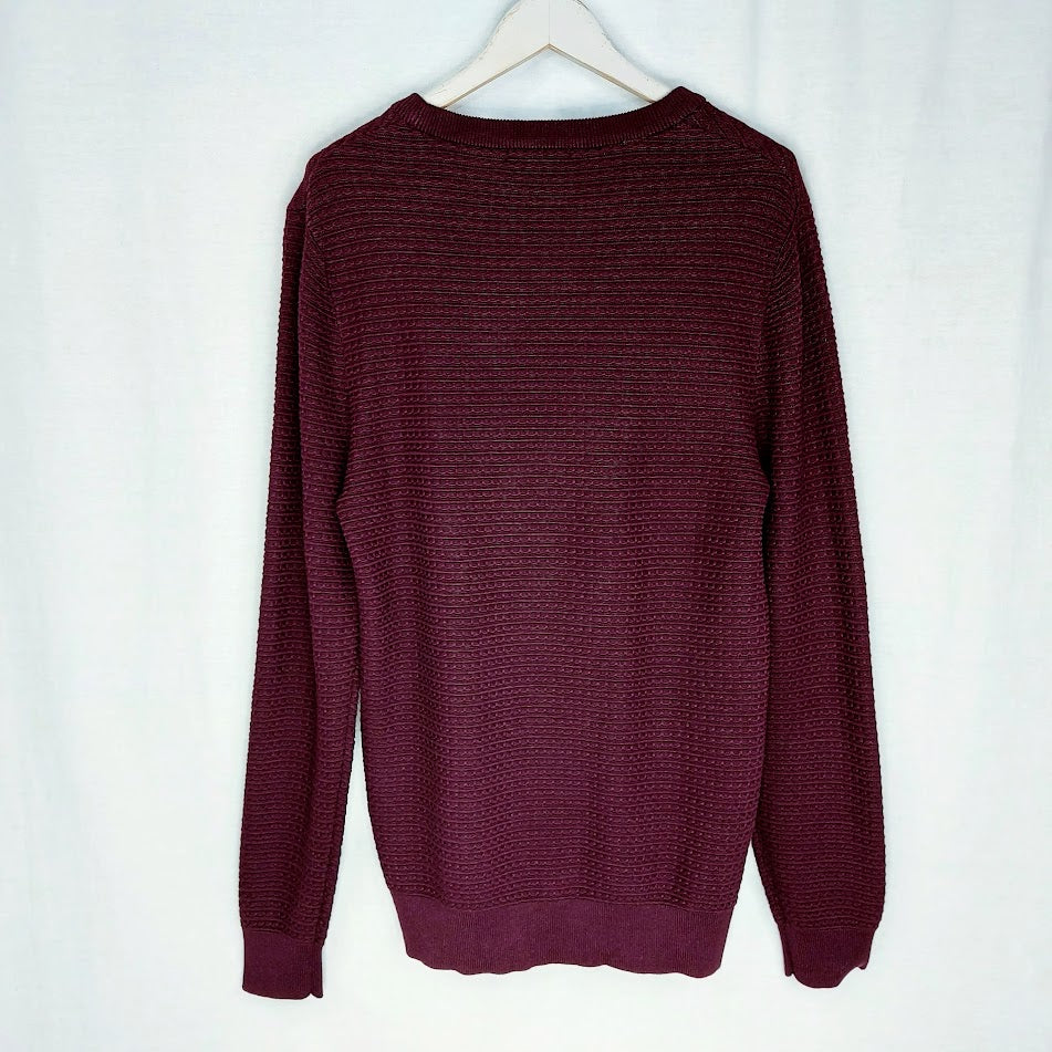 Selected Homme Slharon structure crew neck puuvillaneule koko M