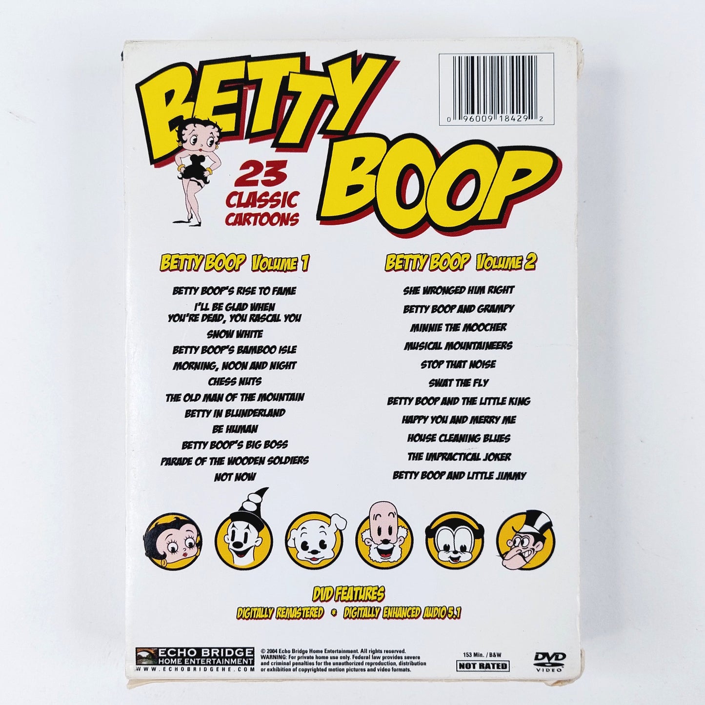 Betty Boop -23 classic cartoons DVD boxi