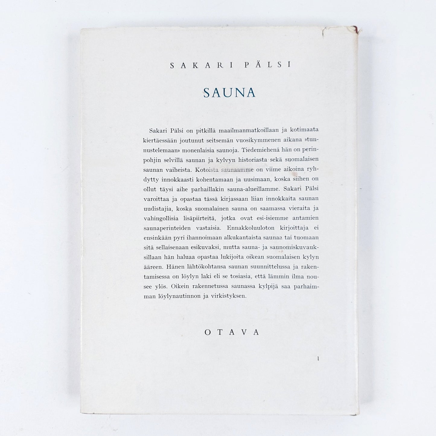 Sakari Pälsi: Sauna