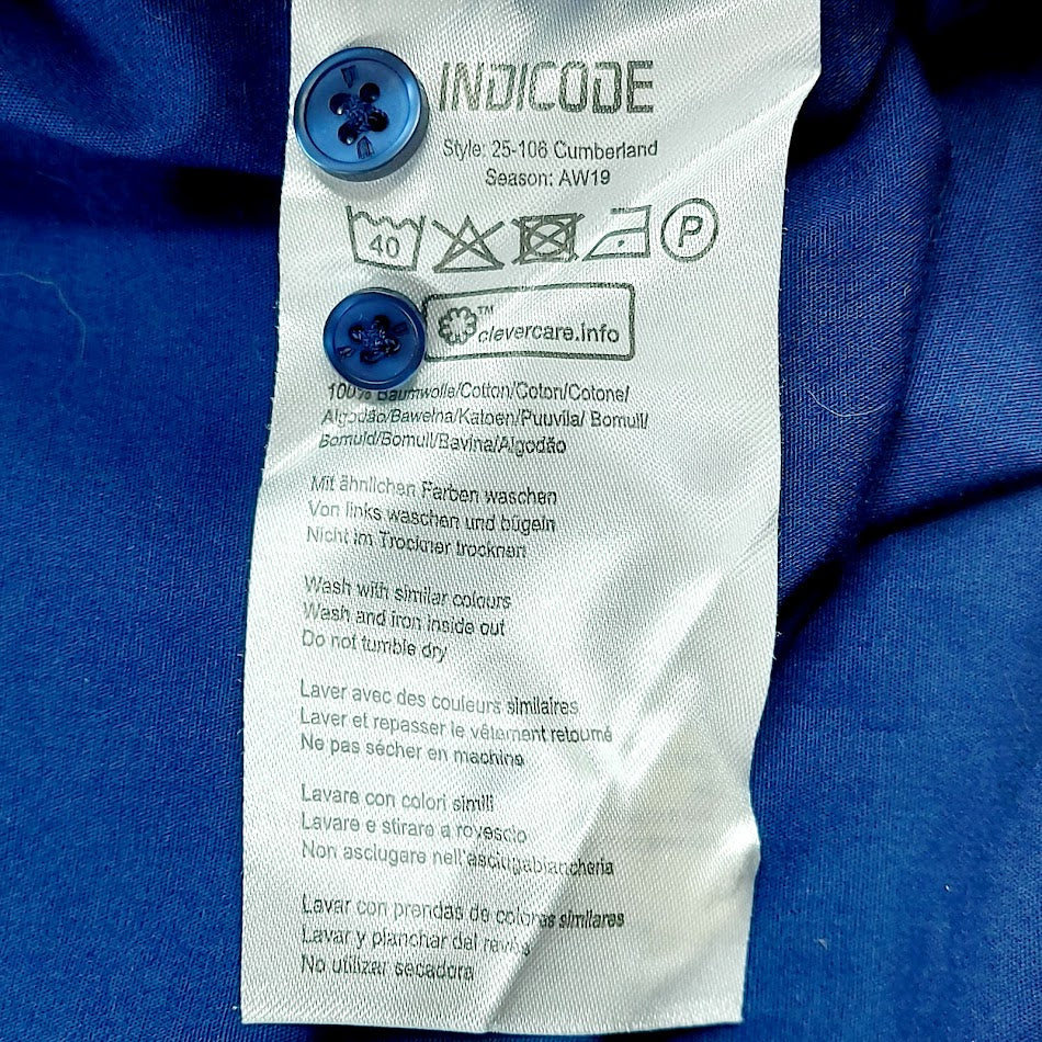 Indigo kauluspaita koko L