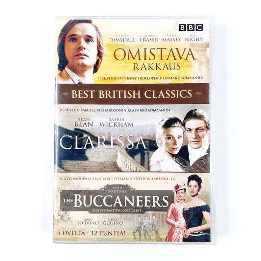 Best British Classics: Omistava rakkaus, Clarissa, The Buccaneers 5 DVD box