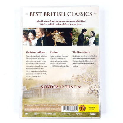 Best British Classics: Omistava rakkaus, Clarissa, The Buccaneers 5 DVD box