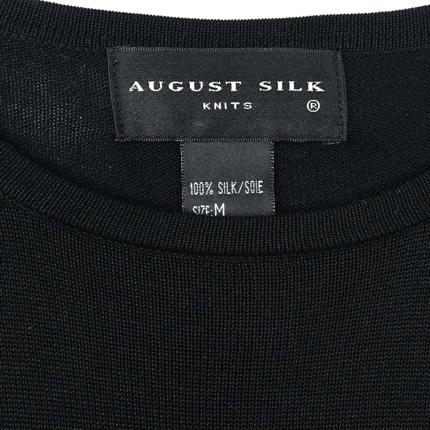 August Silk Knits silkkineulepusero koko M