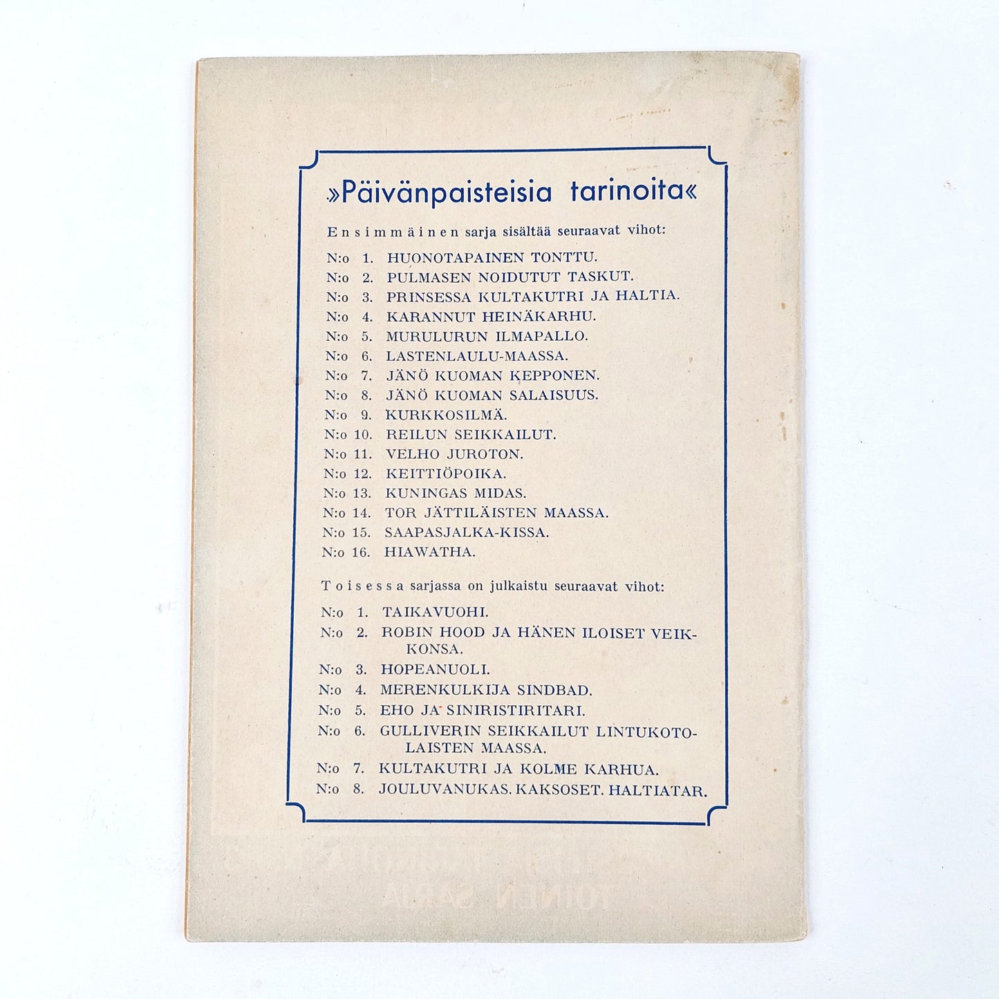 Robin Hoodin seikkailuja Hopeanuoli  N:o 3 1934