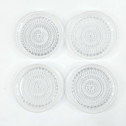 IIttala / Nuutajärvi Kastehelmi kirkas lasinalunen 4 kpl