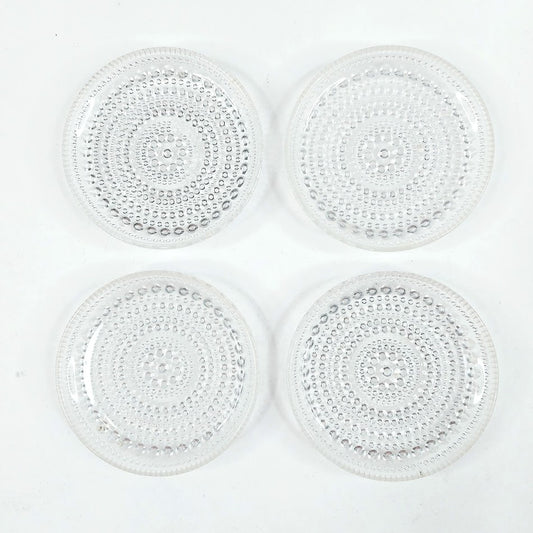 IIttala / Nuutajärvi Kastehelmi kirkas lasinalunen 4 kpl
