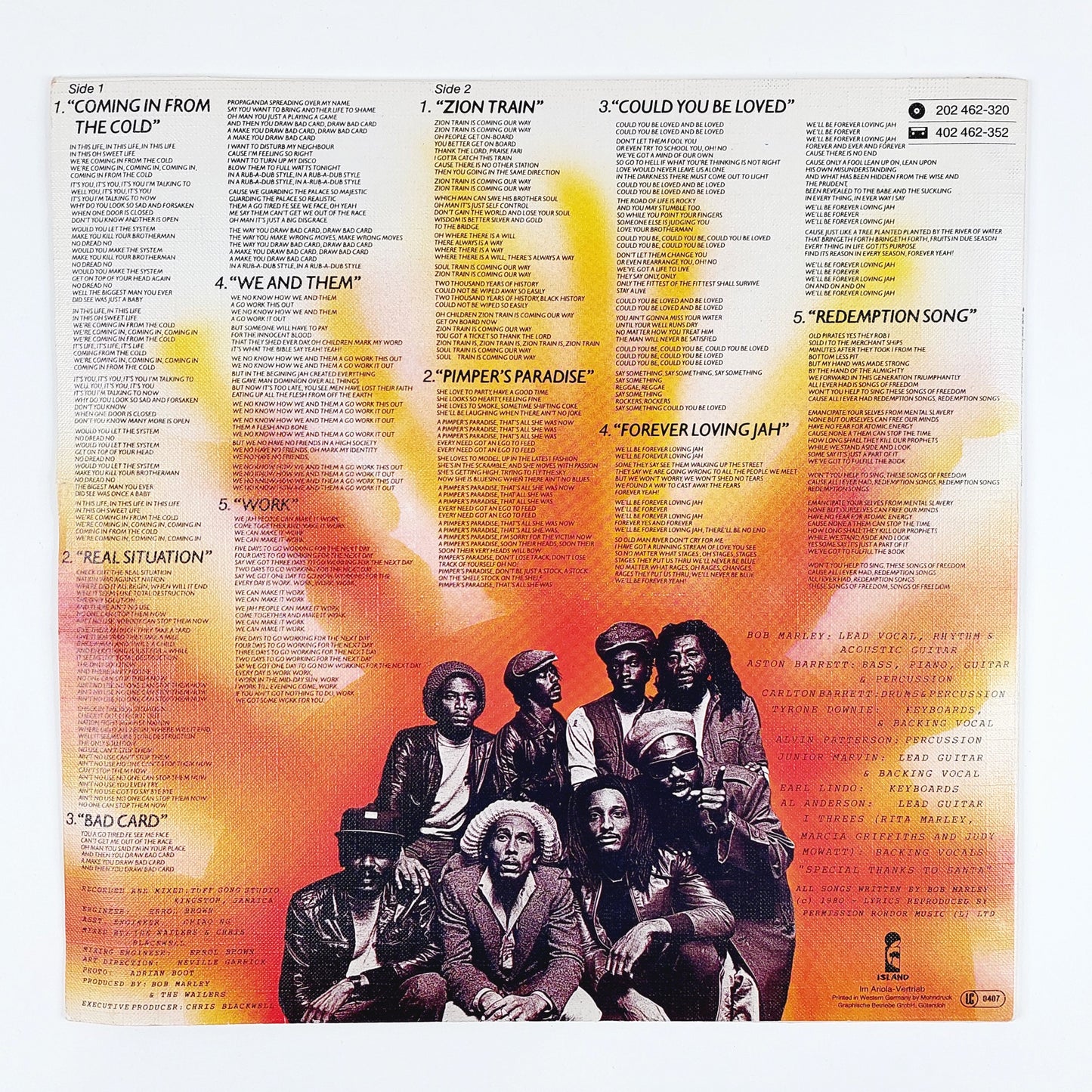 Bob Marley & The Wailers: Uprising LP
