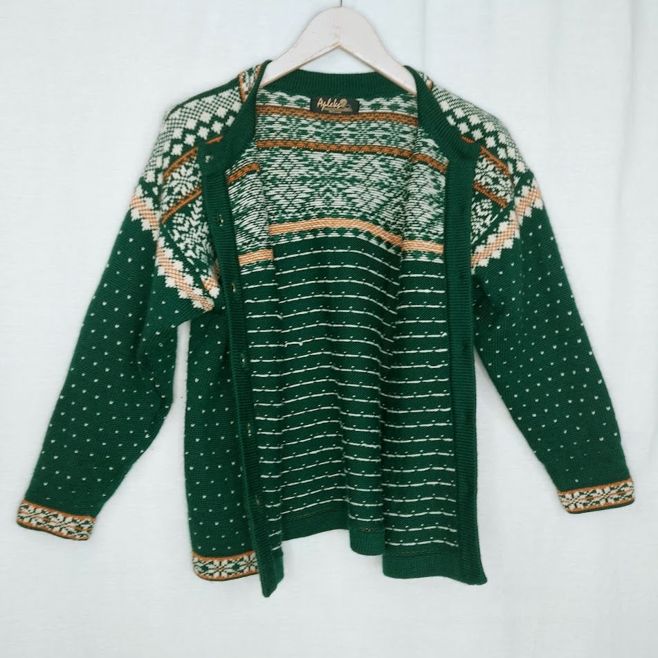 Apleks vintage villaneuletakki koko S