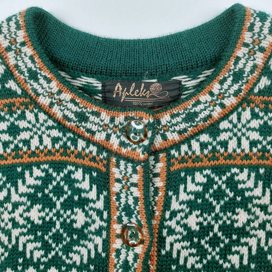 Apleks vintage villaneuletakki koko S
