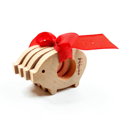 Aarikka Kattauspossu servettirenkaat 4 kpl