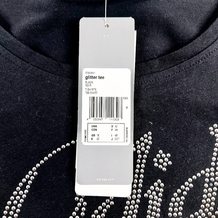 Adidas Glitter Tee t-paita Koko 42