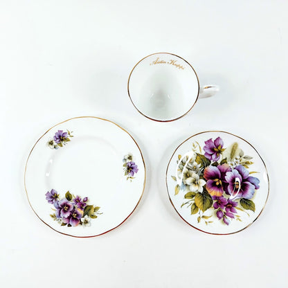 Duchess Fine Bone China kahvikuppisetti Äidin Kuppi -tekstillä 3 osaa