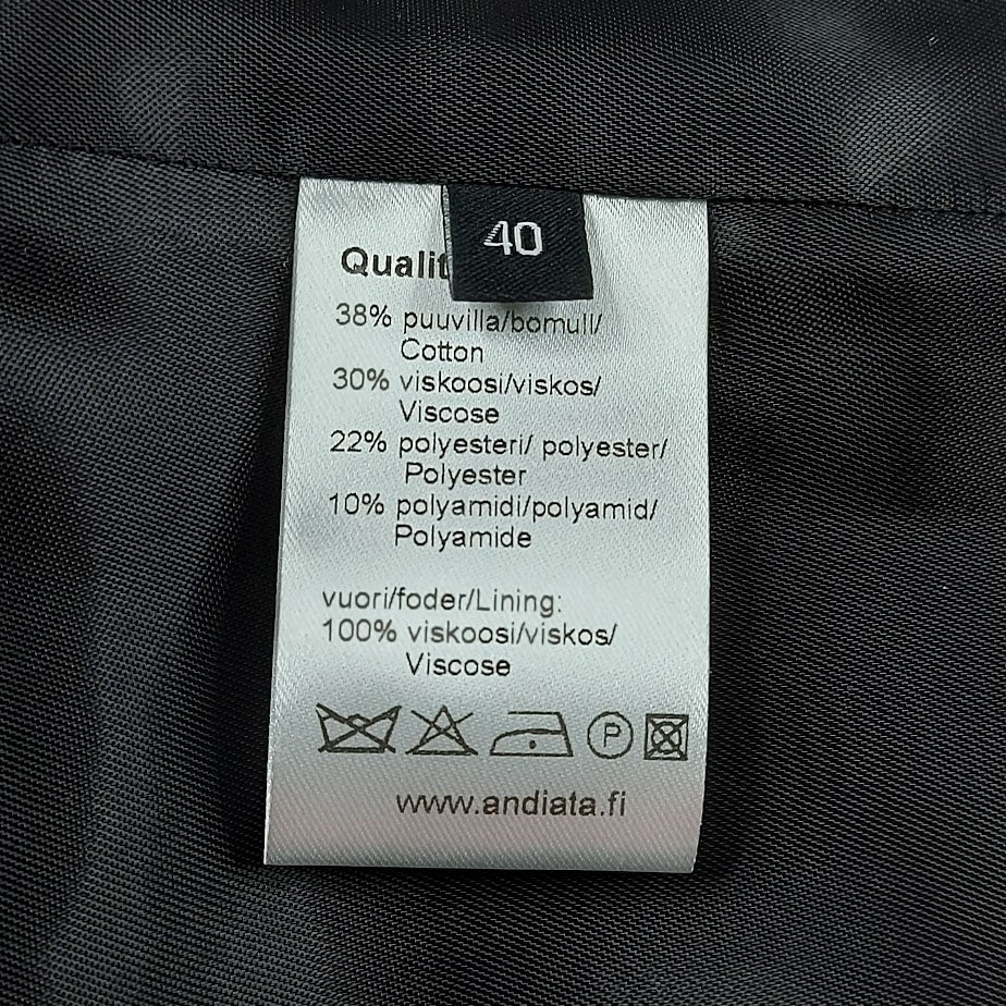 Andiata pitkä jakku koko 40