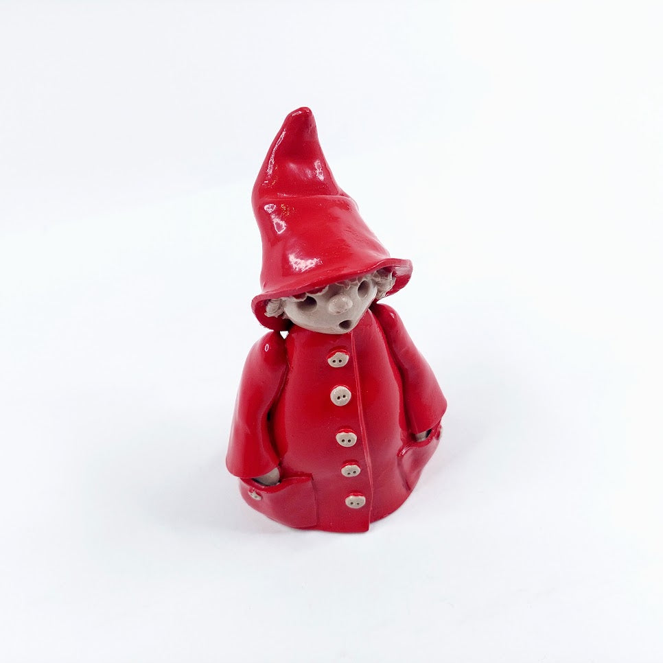 Anne Parkkali keraaminen joulutonttu 14 cm