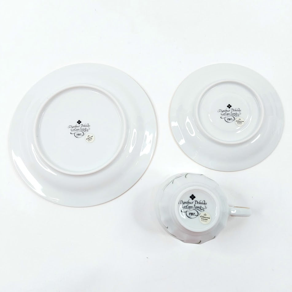 Apilanlehti Carl von Linné 1982 kahvikuppisetti 3 osaa