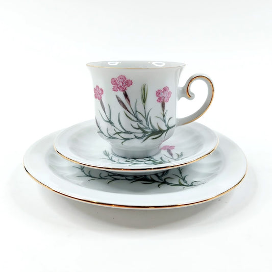 Apilanlehti Carl von Linné 1982 kahvikuppisetti 3 osaa