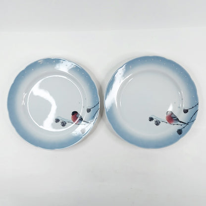 Apilanlehti / Fyrklövern Punatulkku lautanen 26,5 cm 2 kpl