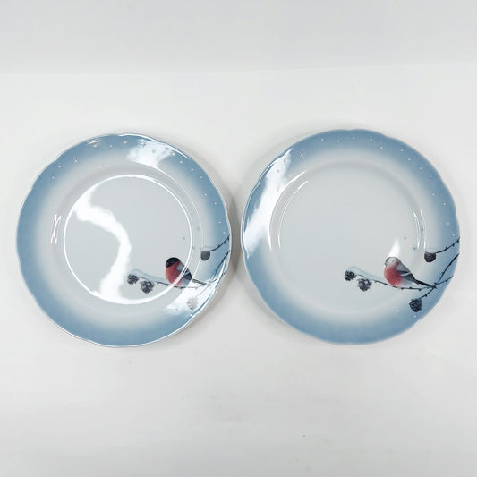 Apilanlehti / Fyrklövern Punatulkku lautanen 26,5 cm 2 kpl